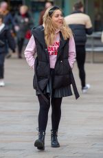 AMY DOWDEN Arrives at Her Hotel in Liverpool 02/03/2022