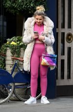AMY HART at a Hairdressers in London 02/09/2022