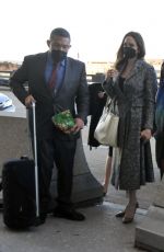 ANGELINA JOLIE Arrives at JFK Airport in Washington 02/09/2022