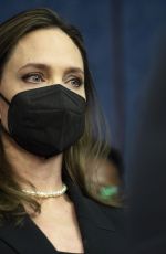 ANGELINA JOLIE at News Vonference at US Capitol in Washington DC 02/09/2022