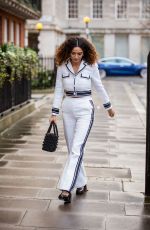 ANNA SHAFFER Arrives at Huishan Zhang Show at London Fashion Week 02/19/2022