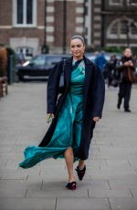 ANNA SHAFFER Arrives at Roksanda Show at London Fashion Week 02/21/2022
