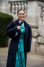ANNA SHAFFER Arrives at Roksanda Show at London Fashion Week 02/21/2022