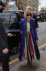 ANNA WINTOUR Arrivevs at Erdem Fashion Show at London Fashion Week 02/21/2022