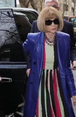 ANNA WINTOUR Arrivevs at Erdem Fashion Show at London Fashion Week 02/21/2022