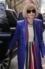 ANNA WINTOUR Arrivevs at Erdem Fashion Show at London Fashion Week 02/21/2022