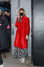 ANNA WINTOUR Leaves Michael Kors Fashion Show in New York 02/15/2022