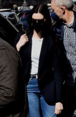 ANNE HATHAWAY Arrives at San Clemente Basilica in Rome 02/20/2022