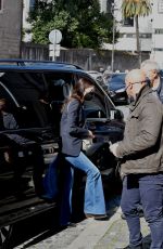 ANNE HATHAWAY Arrives at San Clemente Basilica in Rome 02/20/2022