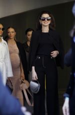 ANNE HATHAWAY Out at Milan Fashion Week 02/27/2022