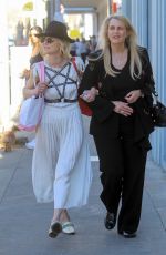 ANNE HECHE Out with a Friend in Beverly Hills 02/14/2022