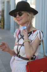 ANNE HECHE Out with a Friend in Beverly Hills 02/14/2022