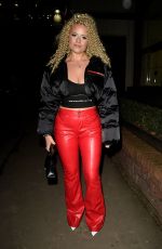 APOLLONIA LLEWELLYN Leaves Wings Restaurant in Manchester 02/18/2022