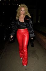 APOLLONIA LLEWELLYN Leaves Wings Restaurant in Manchester 02/18/2022