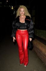 APOLLONIA LLEWELLYN Leaves Wings Restaurant in Manchester 02/18/2022