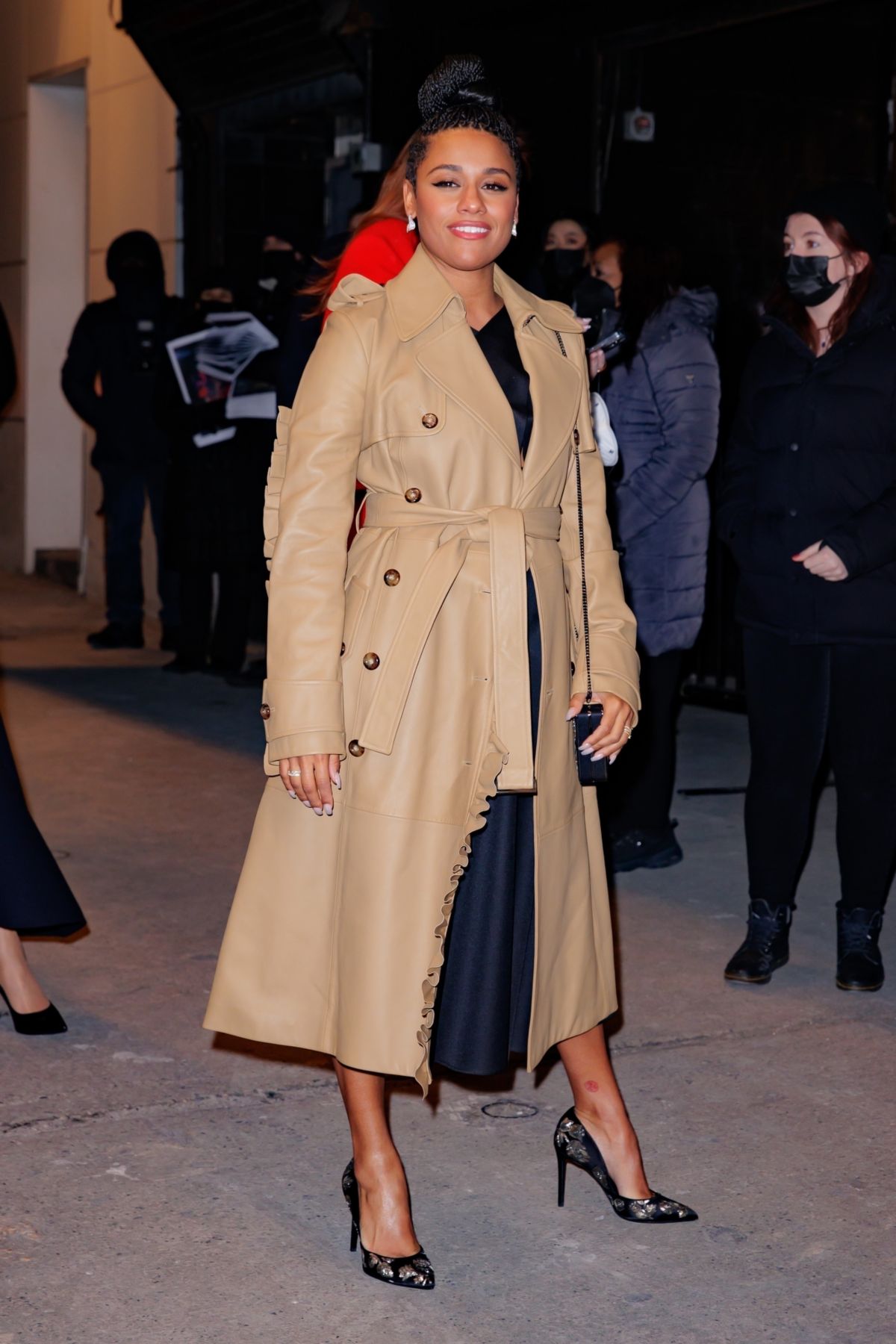ARIANA DEBOSE Arrives at Michael Kors Show at NYFW in New York 02/15 ...
