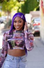 ARIANE ANDREW in Ripped Denim Out in Los Angeles 02/08/2022