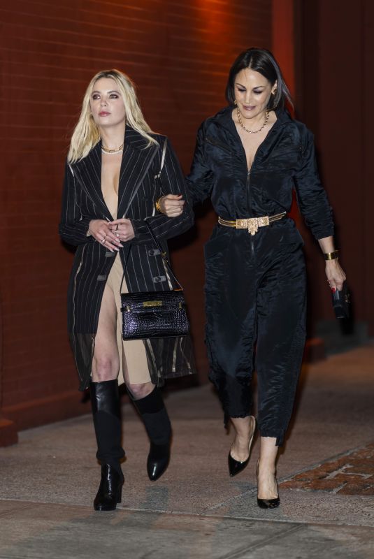 ASHLEY BENSON and LISA SPIRITUS Out for Dinner in New York 02/17/2022