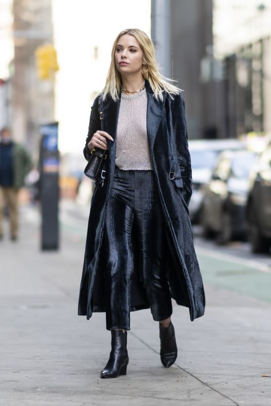 ASHLEY BENSON Heading to a Meeting in New York 02/17/2022