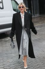 ASHLEY ROBERTS Arrives at Heart Radio in London 02/04/2022