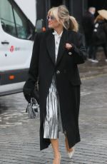 ASHLEY ROBERTS Arrives at Heart Radio in London 02/04/2022