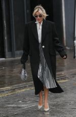 ASHLEY ROBERTS Arrives at Heart Radio in London 02/04/2022