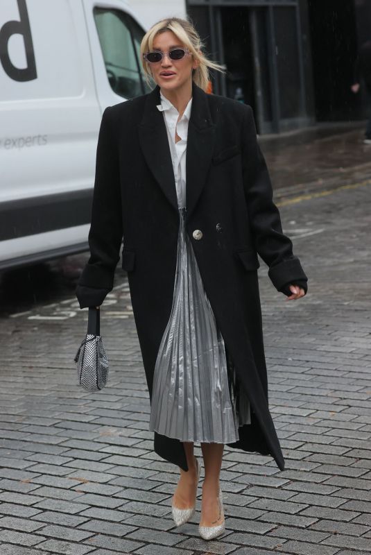 ASHLEY ROBERTS at Heart Radio in London 02/04/2022