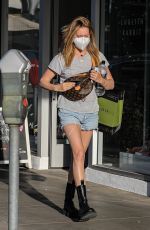 ASHLEY TISDALE in Daisy Dukes at a Spa Session in Beverly Hills 02/17/2022