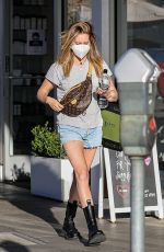 ASHLEY TISDALE in Daisy Dukes at a Spa Session in Beverly Hills 02/17/2022