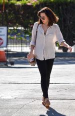 AUBREY PLAZA Heading to a Meeting in Los Angeles 02/13/2022
