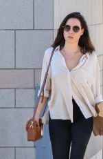 AUBREY PLAZA Heading to a Meeting in Los Angeles 02/13/2022