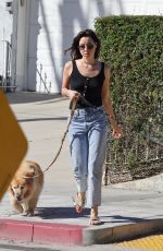 AUBREY PLAZA Walks Her Dogs in Los Feliz 02/13/2022