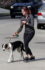 AVA PHILLIPPE Out with Her Dog in Brentwood 02/22/2022