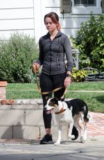 AVA PHILLIPPE Out with Her Dog in Brentwood 02/22/2022