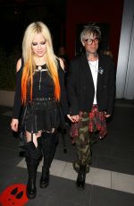 AVRIL LAVIGNE and Mod Sun Arrives at The Roxy Theatre in West Hollywood 02/25/2022