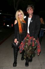 AVRIL LAVIGNE and Mod Sun Arrives at The Roxy Theatre in West Hollywood 02/25/2022