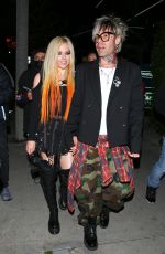 AVRIL LAVIGNE and Mod Sun Arrives at The Roxy Theatre in West Hollywood 02/25/2022