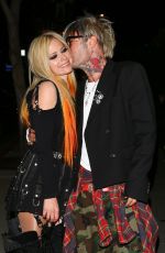 AVRIL LAVIGNE and Mod Sun Arrives at The Roxy Theatre in West Hollywood 02/25/2022