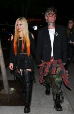 AVRIL LAVIGNE and Mod Sun Arrives at The Roxy Theatre in West Hollywood 02/25/2022