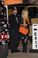 AVRIL LAVIGNE Out for Dinner at Nobu in Malibu 02/01/2022