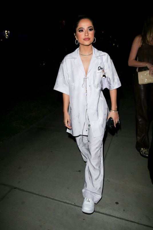 BECKY G Leaves Super Bowl Eve at Drake’s Event in West Hollywood 02/12/2022