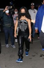 BECKY G Leaves Super Bowl LVI at SoFi Stadium in Inglewood 02/13/2022