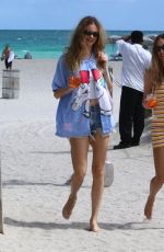 BEHATI PRINSLOO Out at a Beach in Miami 02/24/2022