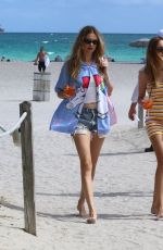 BEHATI PRINSLOO Out at a Beach in Miami 02/24/2022