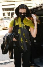 BELLA HADDID Out and About in Milan 02/23/2022