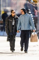 BELLA HADID and Marc Kalman Leaves Bubby
