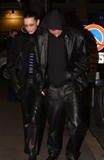 BELLA HADID at a Dinner Date in Milan 02/26/2022