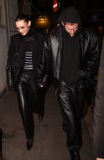 BELLA HADID at a Dinner Date in Milan 02/26/2022
