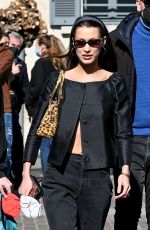 BELLA HADID at Fondazione Prada Museum in Milan 02/27/2022
