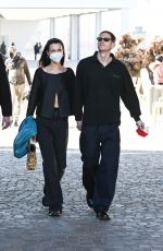 BELLA HADID at Fondazione Prada Museum in Milan 02/27/2022